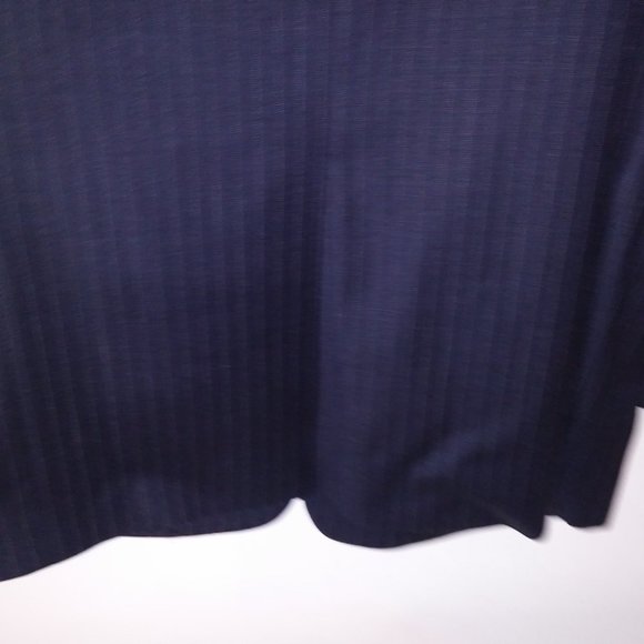 Hart Schaffner Marx Suit Mens 2 Piece 41R Black Pinstripe Long Sleeve Pleated Fr - Picture 10 of 16